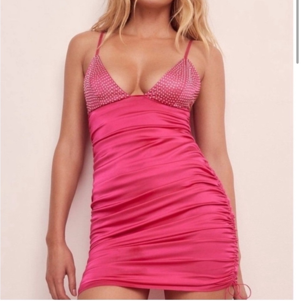 For Love And Lemons Pink Mini Dress